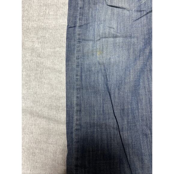 Levis 569 Jeans Mens Tag 38x30 Actual 40x28 Blue Straight Loose Baggy 90s Denim - Picture 4 of 14